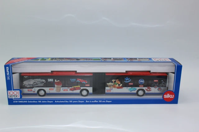 Siku 3739 TIMELINE JOINT BUS 100 YEARS SIEPER 1:50 NEW in original packaging