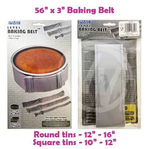 PME Level Baking Belt - 56 x 3 inch (142 x 7 cm) - Level Cake Baking 12-16" Tin