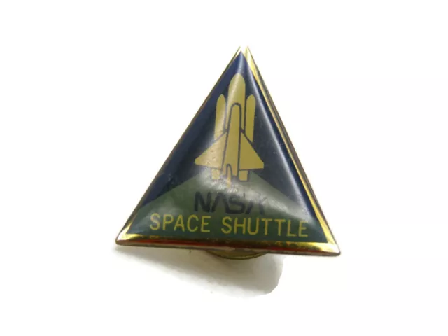 NASA Space Shuttle Pin Gold Tone