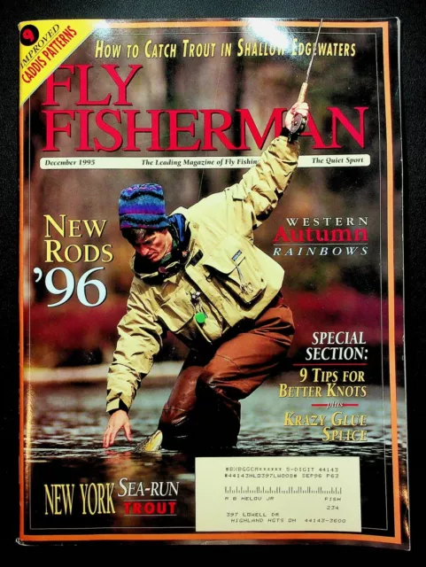 FLY FISHERMAN MAGAZINE December 1995 Fishing New York Sea-Run Trout Rods  Rainbow £7.97 - PicClick UK