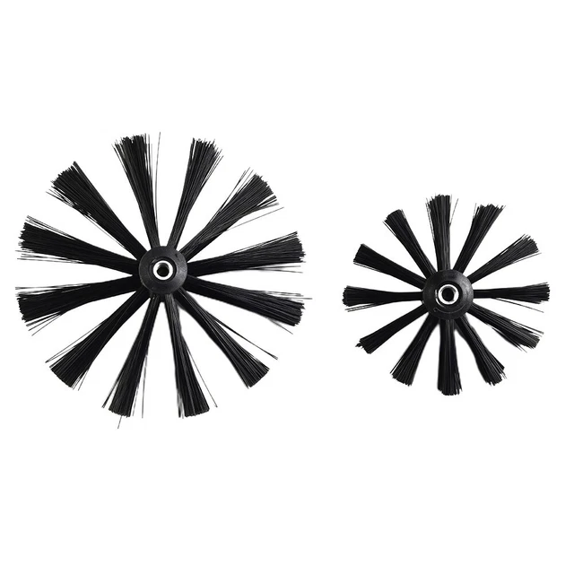100/150mm M8-Thread Dryer Vent Cleaning Brush Chimney Lint Remover Bristle-Head