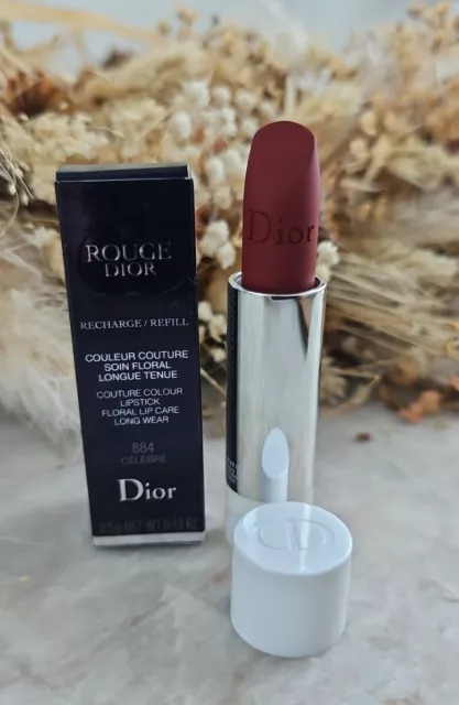 Rouge Dior Couture Colour Lipstick Celebre 884 Full Size 3.5g Refill Matte