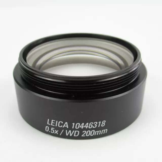 Leica 0.5X Wd 200Mm Objective Lens For S6/S6E Stereo Microscope 10446318