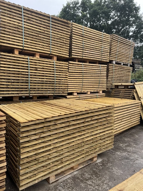 New ~ Pressure Treated Feather Edge Vertical Board Garden Fence Panels ~ 6x4