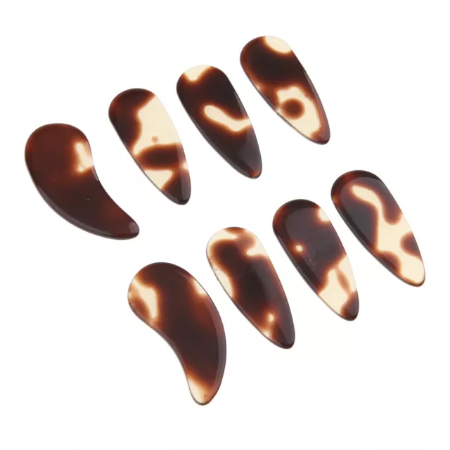 8Pcs Flat Guzheng Finger Picks Nails for Chinese Zither Instrument Medium