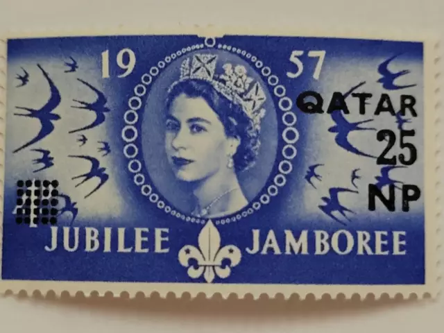 1957 Qatar 50th Anniversary of Scouts Jubilee Jamboree Rare Stamps 3