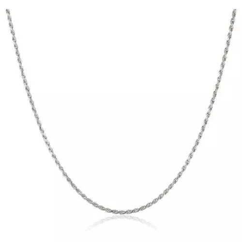 1mm solid sterling silver 925 Italian rope link chain necklace bracelet anklet