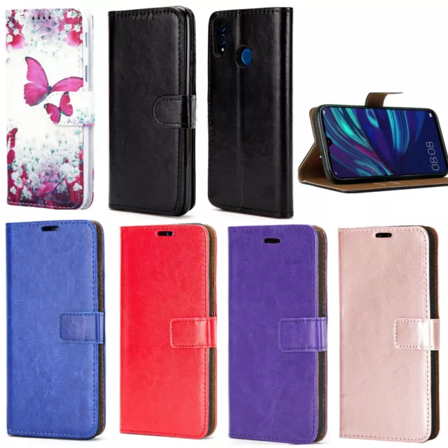 for Huawei P Smart 2019 Phone Case Leather Flip Shockproof Wallet Book Cover