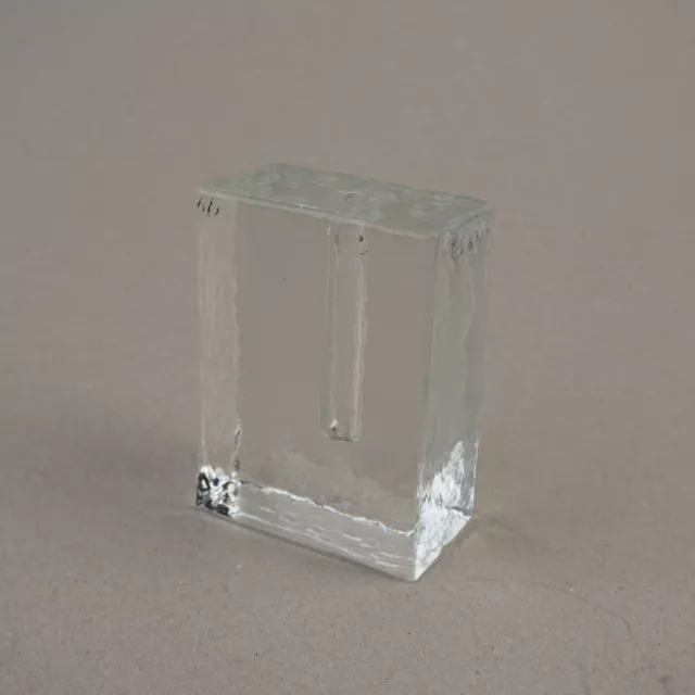 Glas Vase Solifleur Blockglas