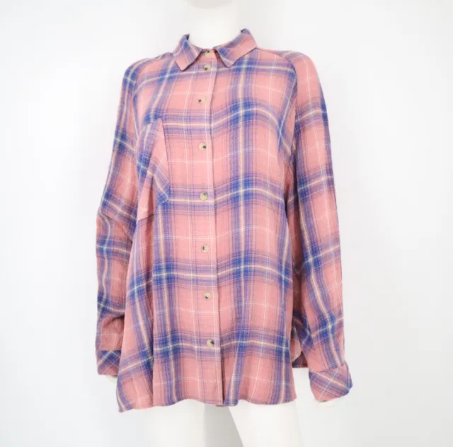 BDG Urban Outfitters Size L Multicolor  Long Sleeve Button Front Shirt Oversized