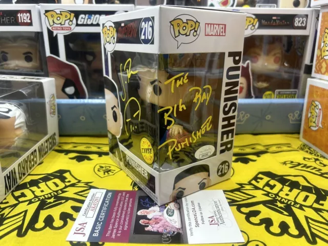 Funko Pop! The Punisher #216 Chase signed by Jon Bernthal w/Soft Protector (JSA)