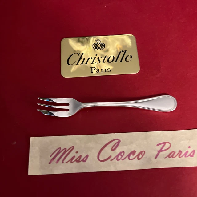 Fourchette à Ragout Métal Argenté Orfèvre Christofle Modèle Marly Vintage French Silver-plated Serving Fork 25,1cm