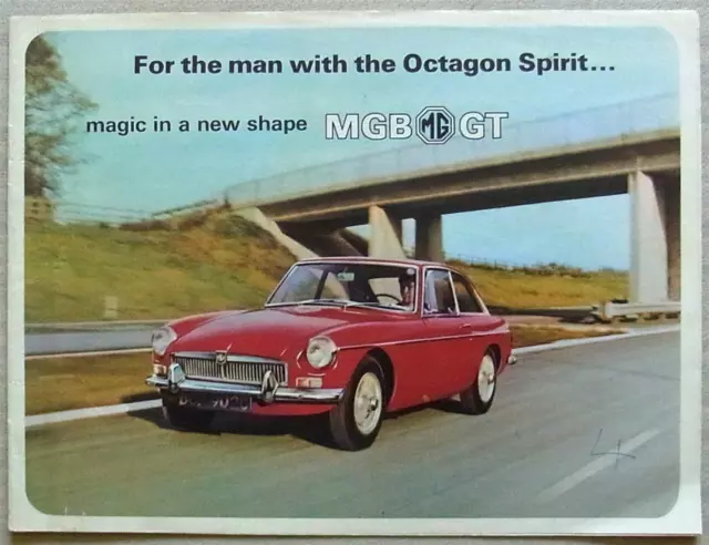 MG MGB GT Car Sales Brochure Dec 1965-66 #H&E 6593