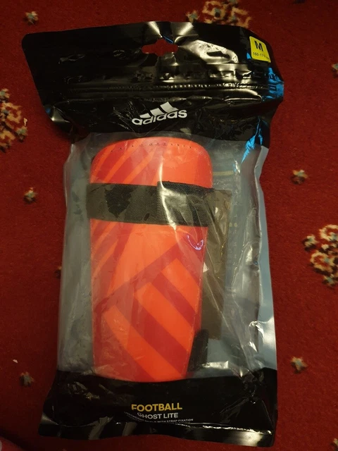 Adidas Ghost Lite Shinguards Shin Pads Boys Youths Orange 14-18 Years