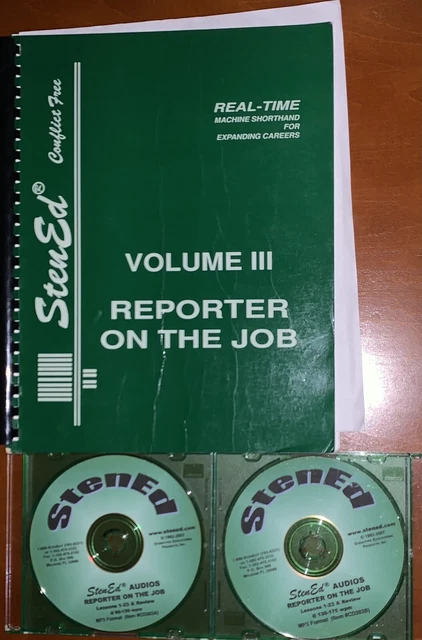 StenEd - Volume III - Reporter on the Job with two CDs for speedbuilding