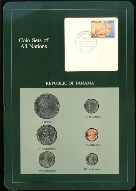 Panama: Coin Sets of All Nations 1982-1984 - UNC