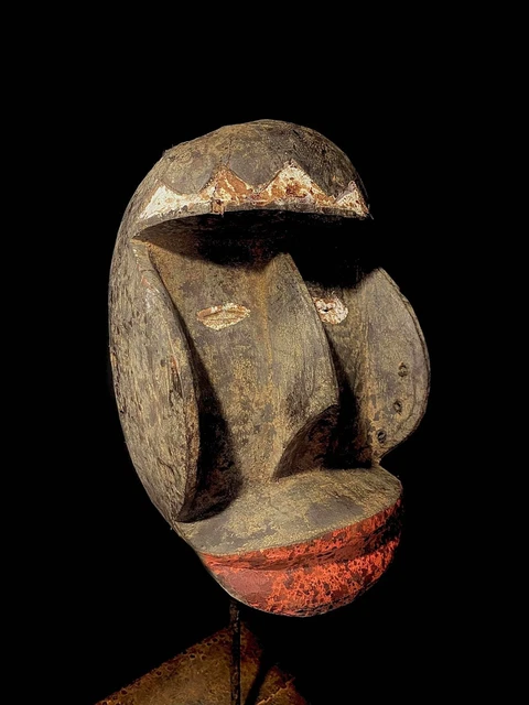 Dan Kran African mask hand carved wooden wall decor tribe Vintage mask -5390