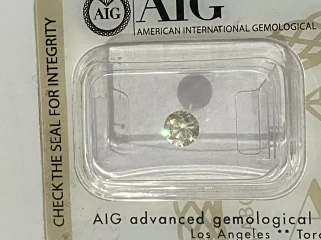 AIG Certified Natural Diamond Loose 0.52CT - SI2 Clarity