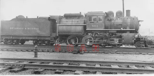 3B118 Rp 1938 Delaware & Hudson Railroad 280 Camelback Loco #803