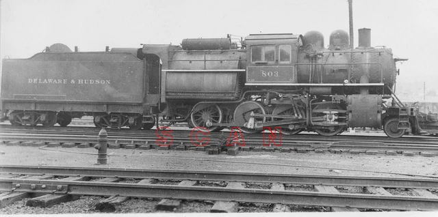 3B118 Rp 1938 Delaware & Hudson Railroad 280 Camelback Loco #803