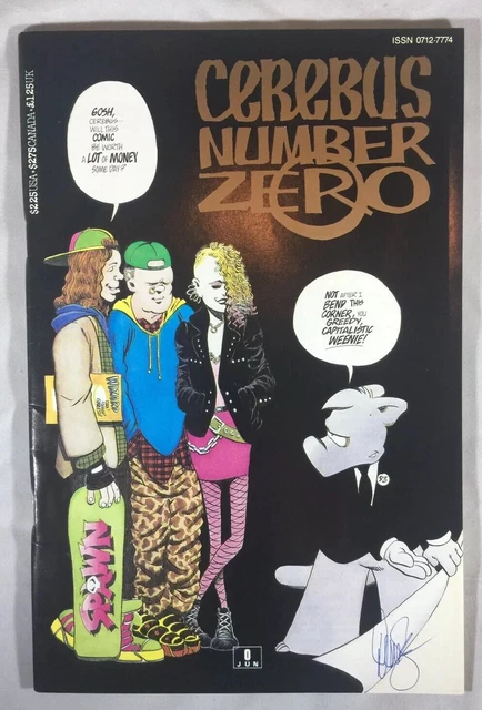 Cerebus Number Zero #0 Gold (1993) Dave Sim Signed Aardvark Vanaheim