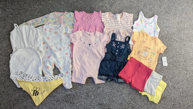 Baby Girls Bundle Of Summer Clothes Age 0-3 Months