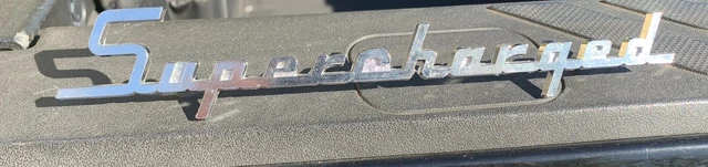 Supercharged Emblem Vintage ORIGINAL McCulloch VS57 VR57 Supercharger Paxton Supercharged Emblem Vintage ORIGINAL McCulloch VS57 VR57 Supercharger Paxton