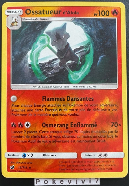 Pokemon Card OSSUATOR 12/111 Holo Reverse Sun & Moon 4 SL4 EN NEW