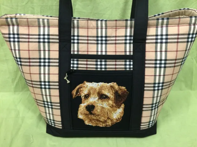 Beautiful Custom Embroidered Norfolk Terrier Tote Bag