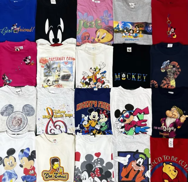 Vintage 90s Disney Looney Tunes Cartoons Shirt Lot Of 20 Mix Sizes TV Shows