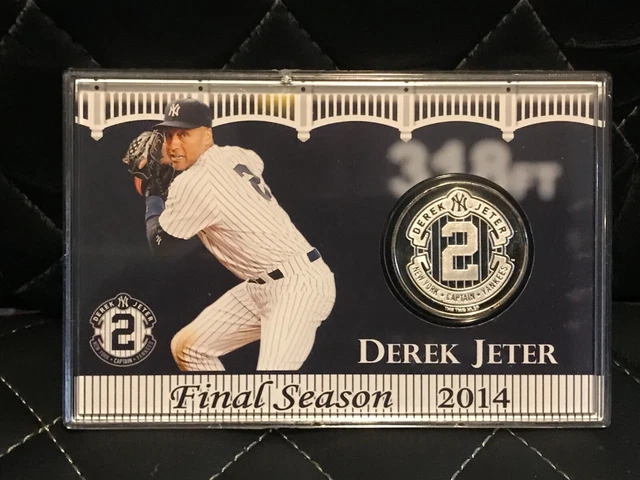 Highland Mint 2014 New York Yankees Derek Jeter Final Season Medallion/ Coin
