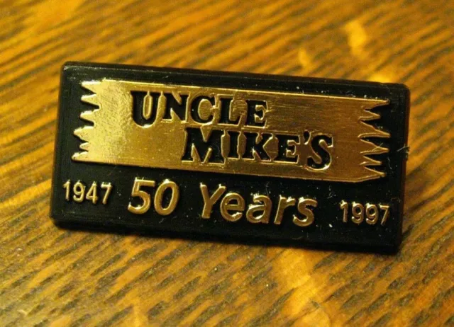 Uncle Mike's Holsters Lapel Pin - Vintage 1997 Gun Firearms Accessories Badge