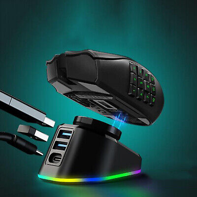 Gaming Charger Wireless Mouse Charging Dock for Logitech G502 G703 Razer Series