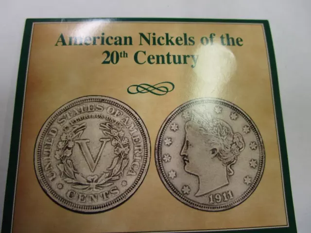 American Nickels of the 20th Century (4 pcs.) Liberty Buffalo Silver Present