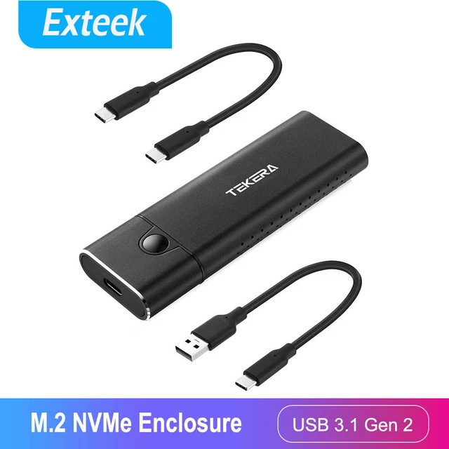 M2 NVME NGFF SATA SSD to Type-C/USB 3.0 Portable External Drive Enclosure Case