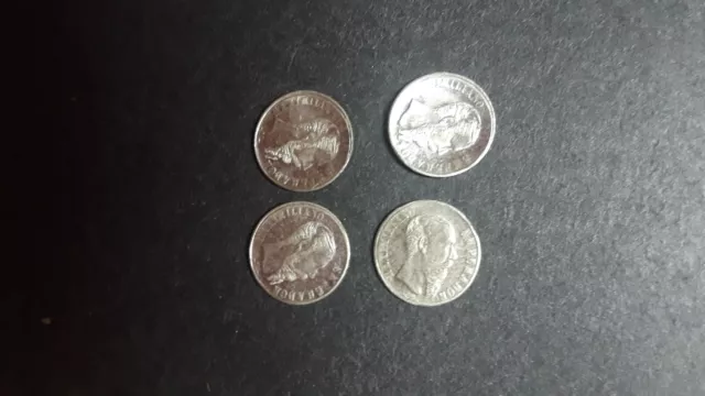 4 1865 Imperio Mexicano Maximiliano Emperador Mini Silver Coins