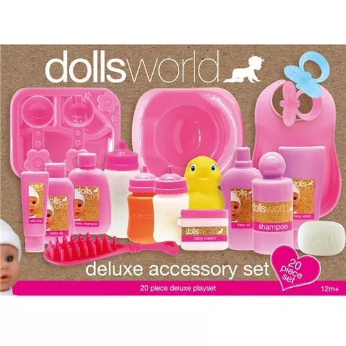 Dolls World 20-teiliges Deluxe Zubehör Spielset