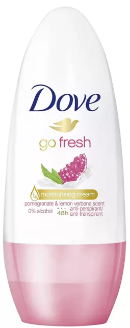 Dove Deoroller 6Er Pack Go Fresh Granatapfel- Und Zitronenduft, Roll-On 6er Pack