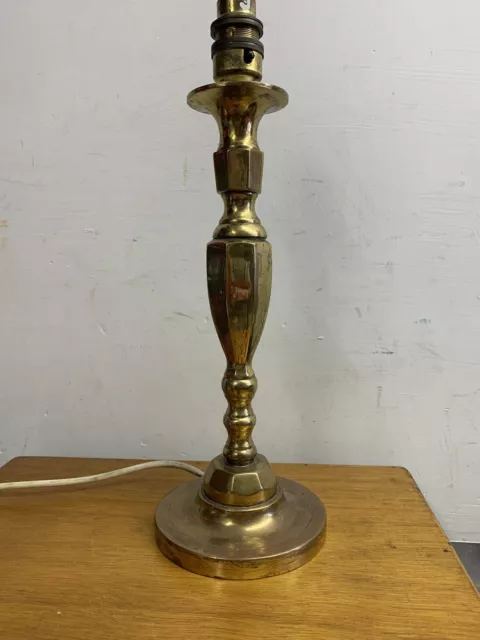 Quality Column Candlestick Brass Table Lamps