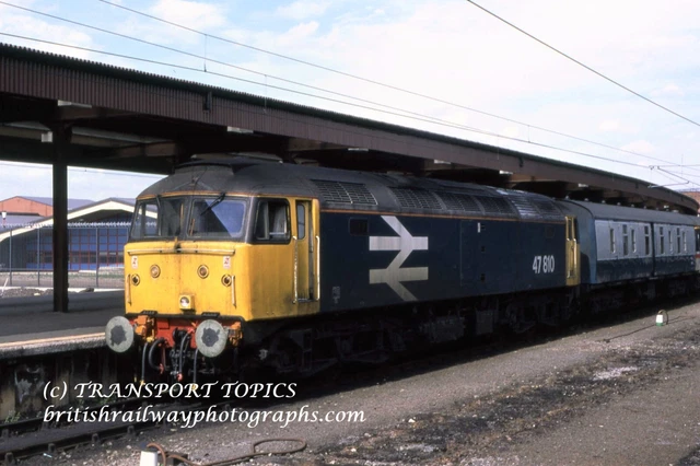 DIESEL RAILWAY PHOTO CLASS 47 # 47810 York 19-08-89 £0.99 - PicClick UK