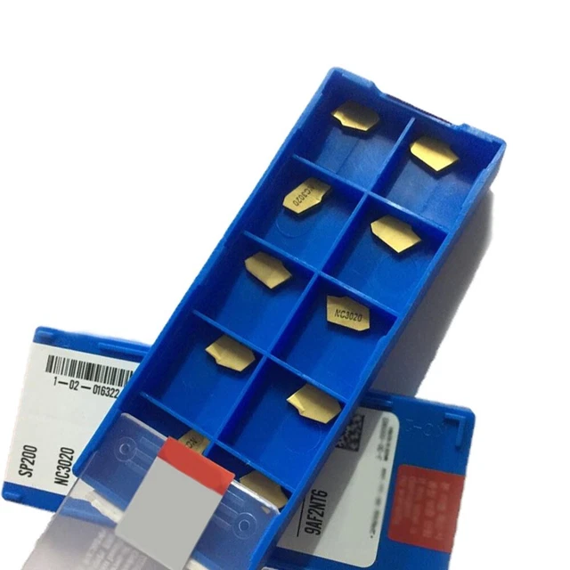 20 SP200 NC3020 GTN-2 Nuten Schneider Carbid Einsatz 2mm Breite ZQMX2N11-1E Set