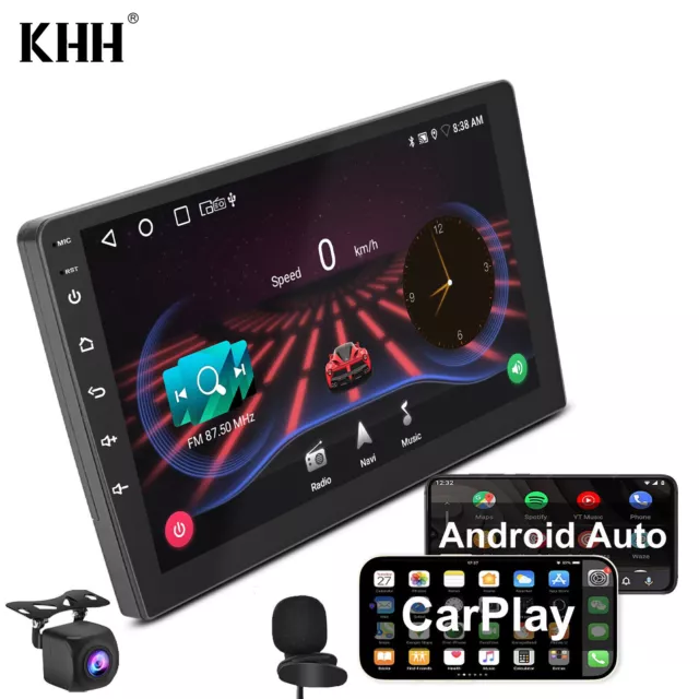 10" 2 DIN Android 11 Autoradio Bluetooth 1+32G GPS NAVI WiFi USB +Rückfahrkamera