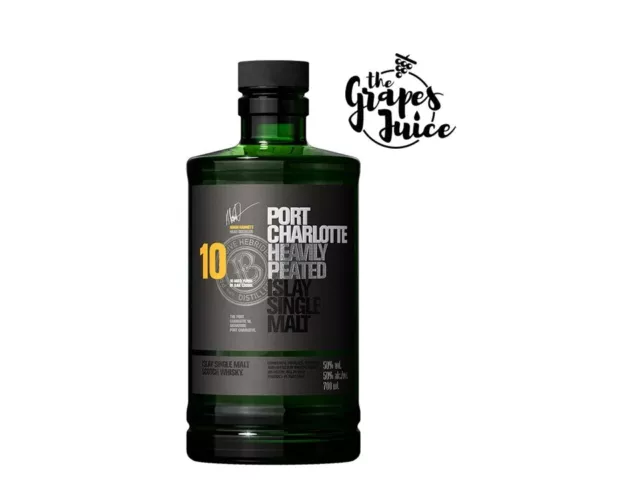 Bruichladdich Port Charlotte 10 Y. O.Heavily Organza Tourbé Scotch Single Malt