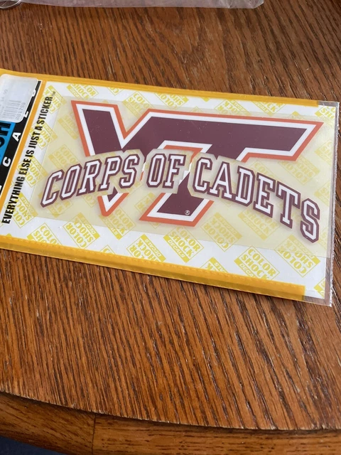 NCAA Virginia Tech * Corps Of Cadets * Decal VT  Outside Durable New