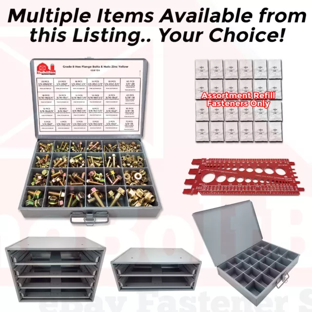 Grade 8 Flange Bolt & Nut Frame Screws Assortment Kit Yellow OR Accessories