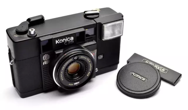 Konica C35 AF Kompakt Analog Kamera Camera, Hexanon 2,8 / 38 mm Objektiv o120b