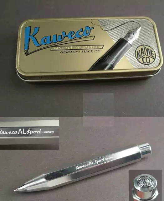 Kaweco AL Sport Roh Druckbleistift aus Rohaluminium