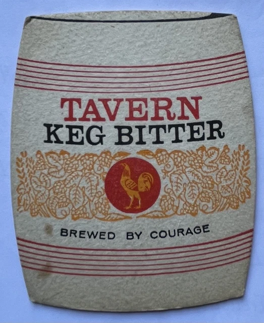 TAVERN KEG BITTER, Courage, Drinks/Beer Mat, 1960,s £1.00 PicClick UK