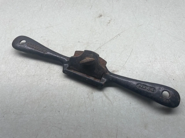 STANLEY Tool (No. 64) Light Flat Bottom Straight Arm Spokeshave Vintage Woodwork