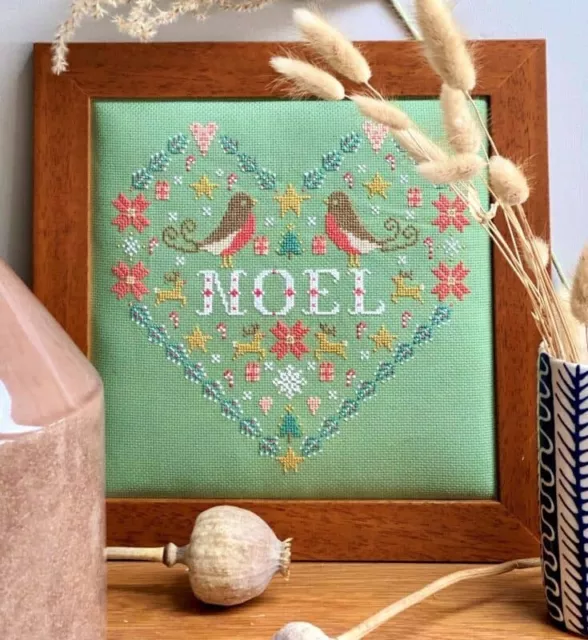 Historical Sampler Company - Scandi Heart Noel Counted Cross Stitch Ki